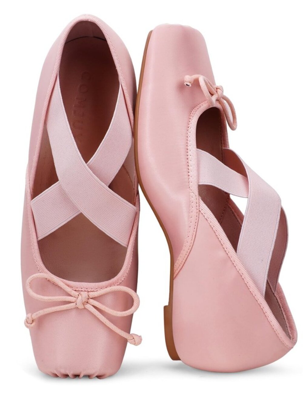 Womens Ballet Flats Square Toe Mary Jane Flat Bow Detail Casual Shoes